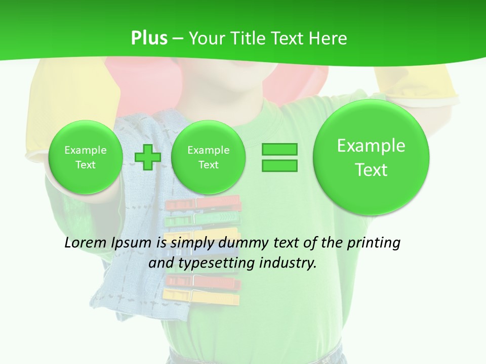 A Little Boy Is Holding A Toy In His Hands PowerPoint Template