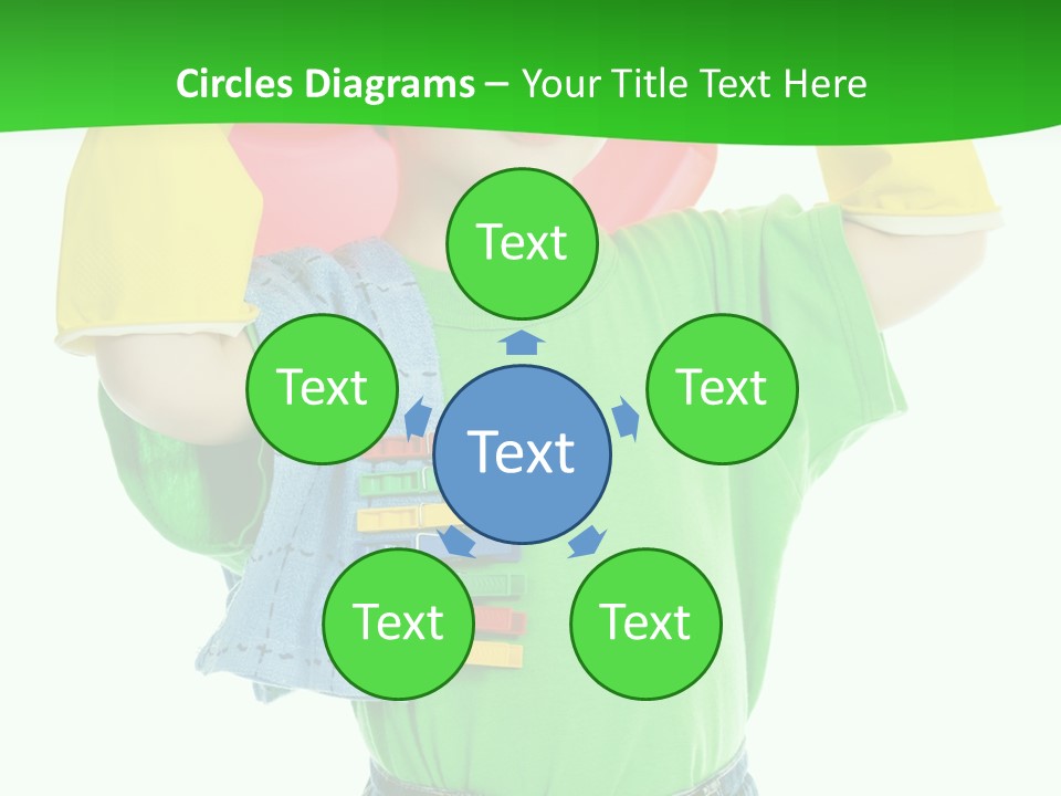 A Little Boy Is Holding A Toy In His Hands PowerPoint Template