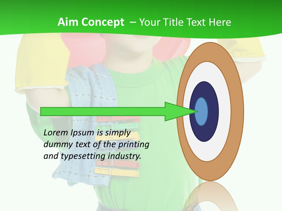 A Little Boy Is Holding A Toy In His Hands PowerPoint Template