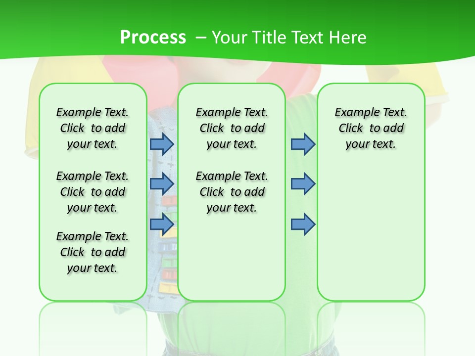 A Little Boy Is Holding A Toy In His Hands PowerPoint Template
