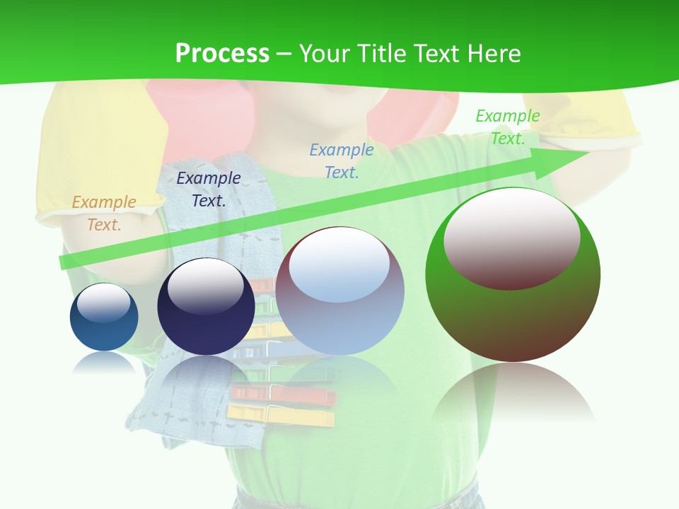 A Little Boy Is Holding A Toy In His Hands PowerPoint Template