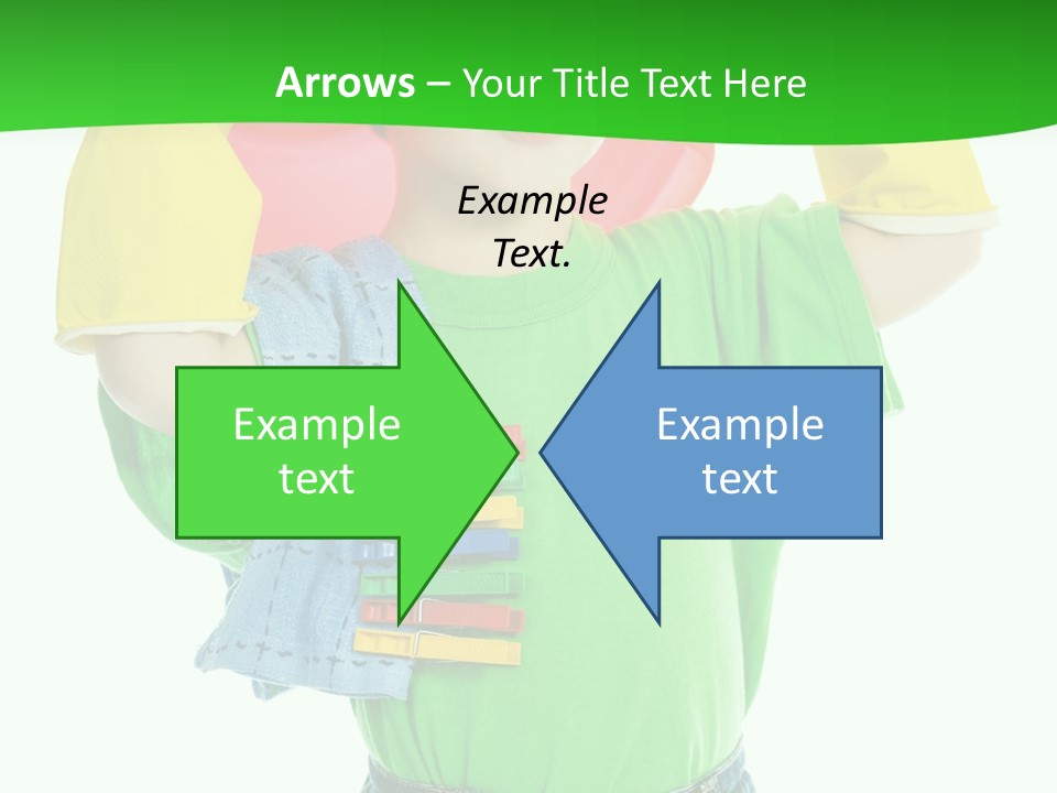 A Little Boy Is Holding A Toy In His Hands PowerPoint Template