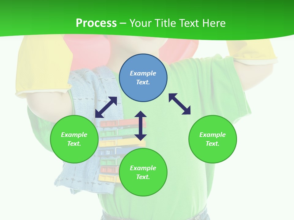 A Little Boy Is Holding A Toy In His Hands PowerPoint Template