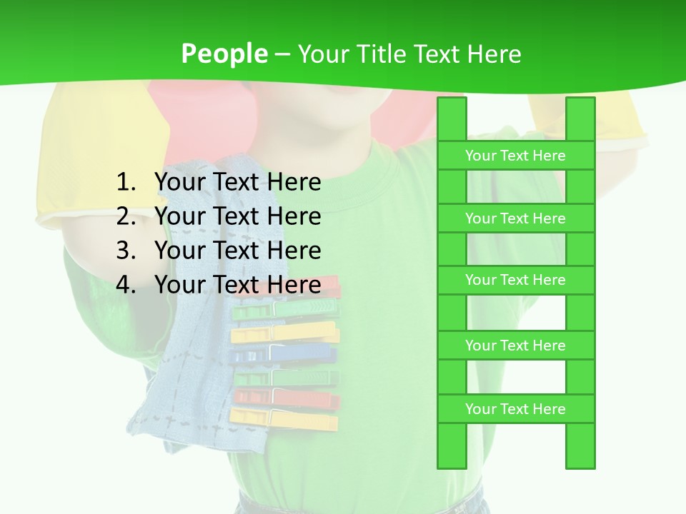 A Little Boy Is Holding A Toy In His Hands PowerPoint Template