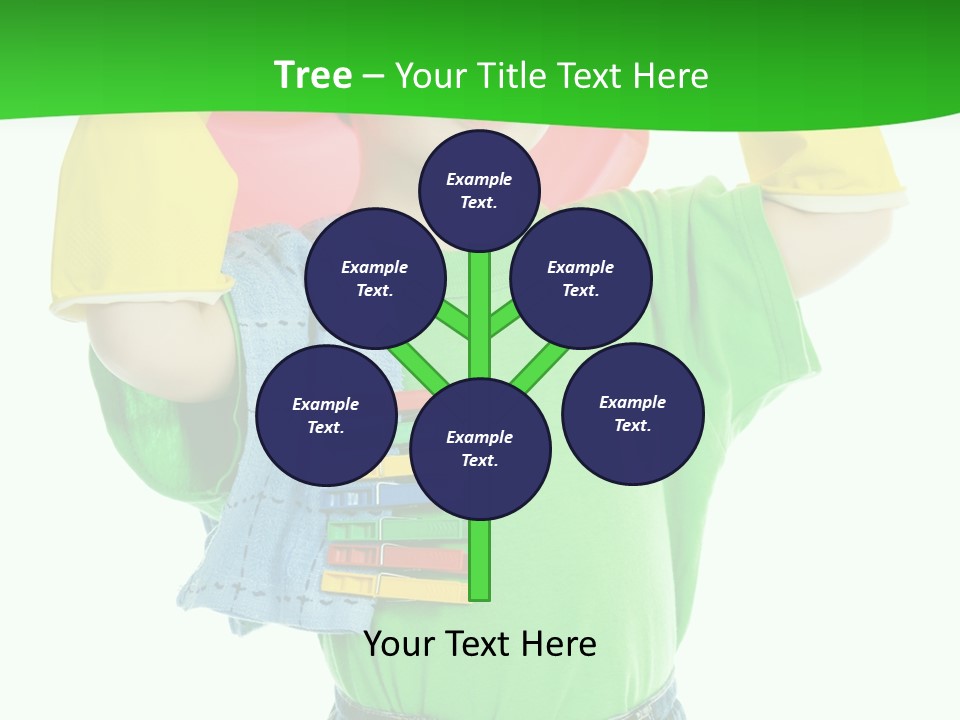 A Little Boy Is Holding A Toy In His Hands PowerPoint Template