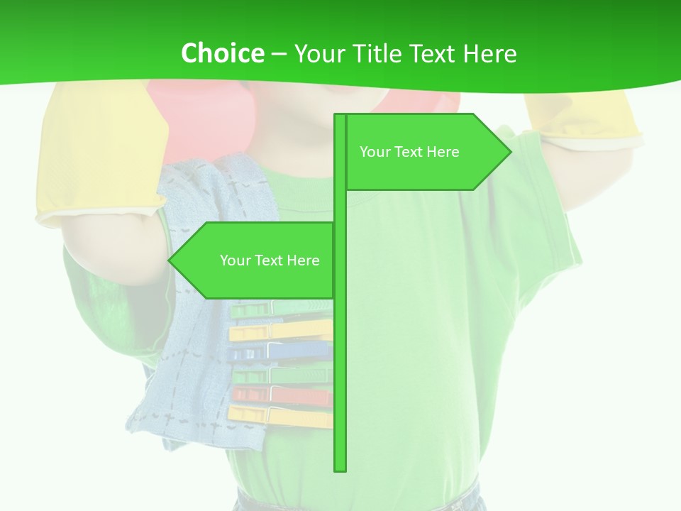 A Little Boy Is Holding A Toy In His Hands PowerPoint Template