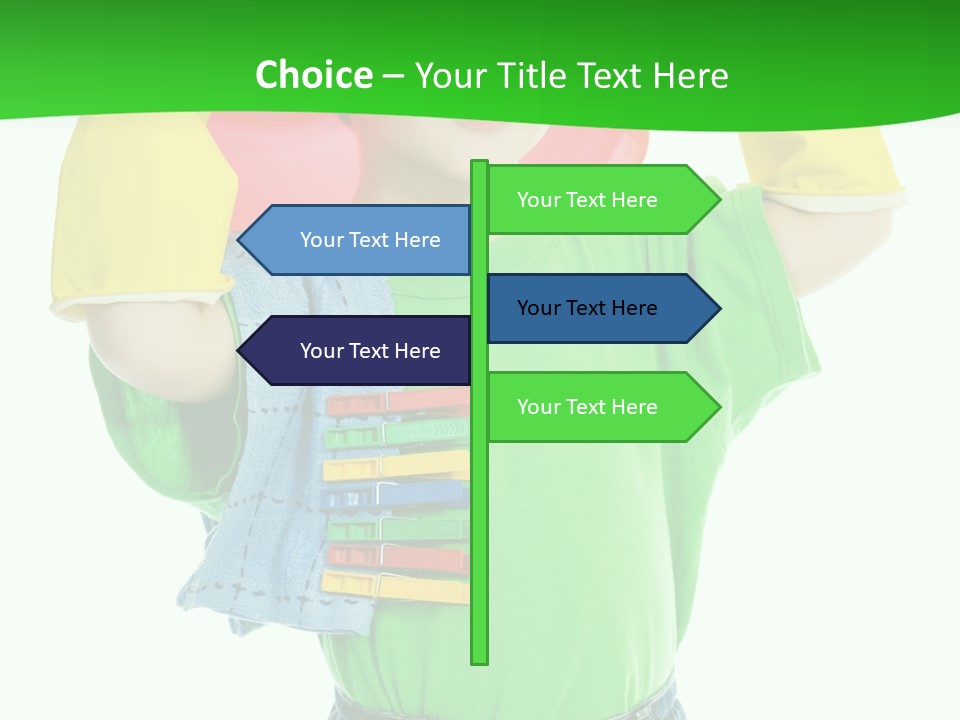 A Little Boy Is Holding A Toy In His Hands PowerPoint Template