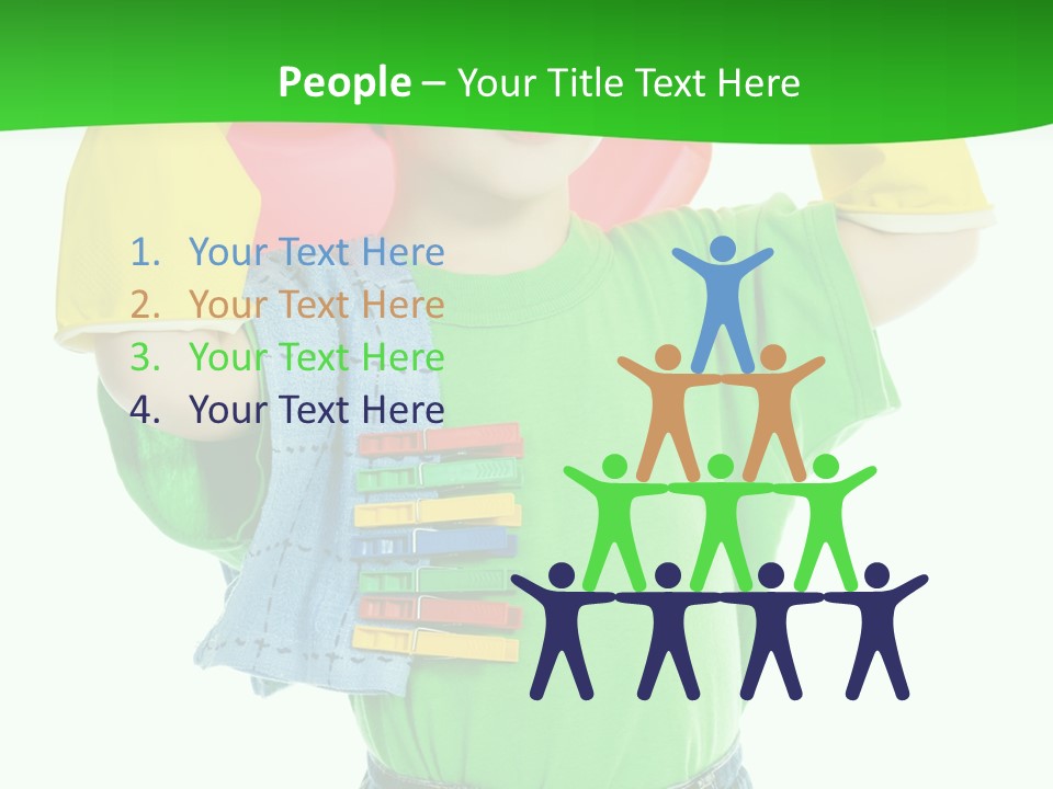 A Little Boy Is Holding A Toy In His Hands PowerPoint Template