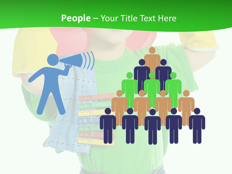 A Little Boy Is Holding A Toy In His Hands PowerPoint Template