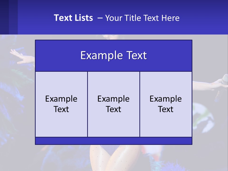 A Woman Dressed In A Blue And Green Costume PowerPoint Template