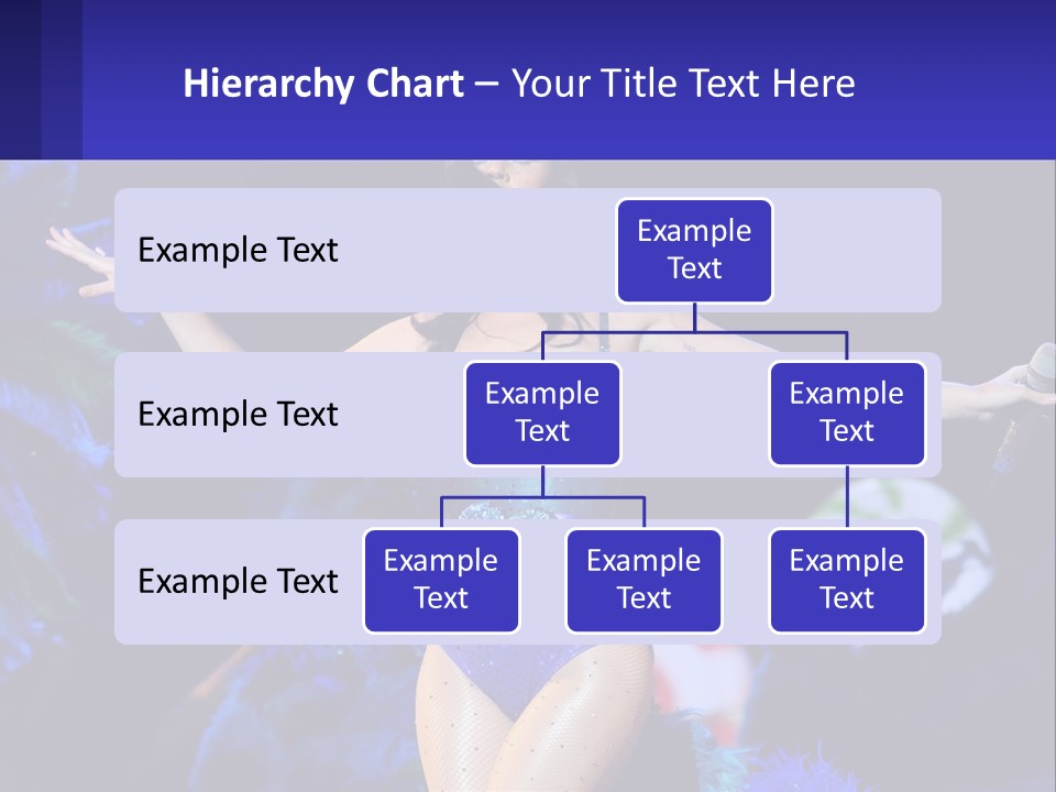 A Woman Dressed In A Blue And Green Costume PowerPoint Template