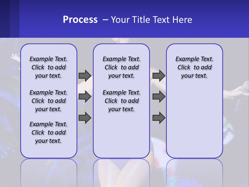 A Woman Dressed In A Blue And Green Costume PowerPoint Template