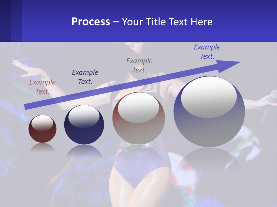 A Woman Dressed In A Blue And Green Costume PowerPoint Template