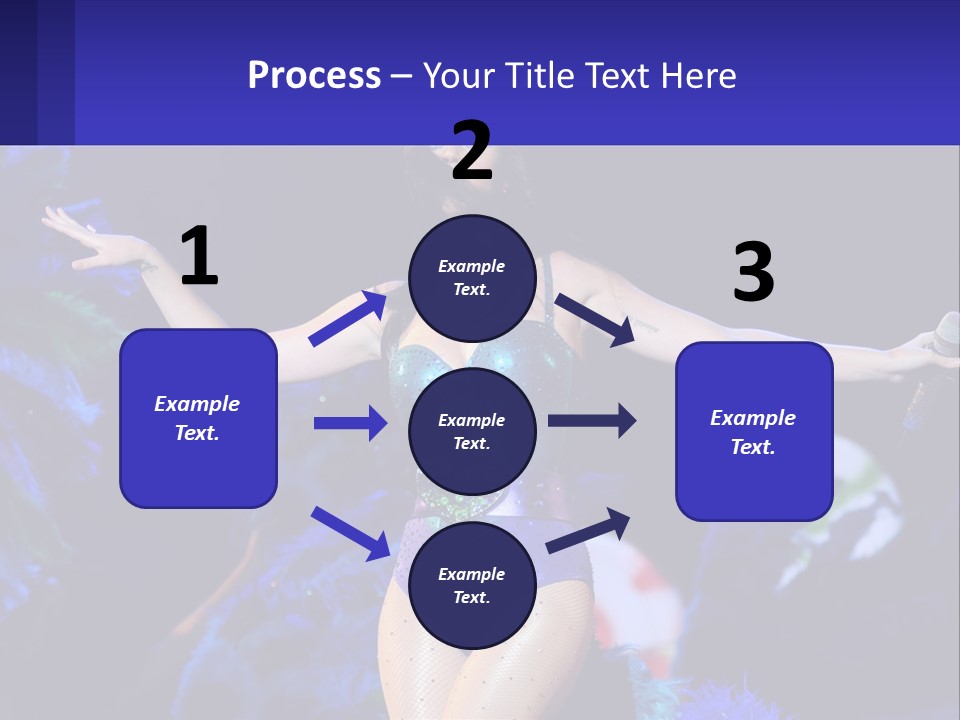 A Woman Dressed In A Blue And Green Costume PowerPoint Template