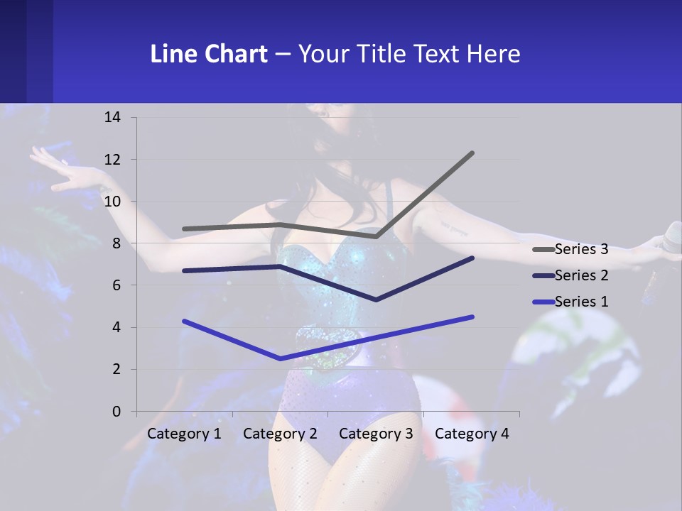 A Woman Dressed In A Blue And Green Costume PowerPoint Template