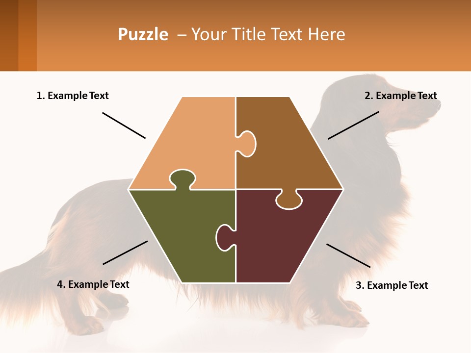 A Brown And Black Dog Standing Next To A Sign PowerPoint Template