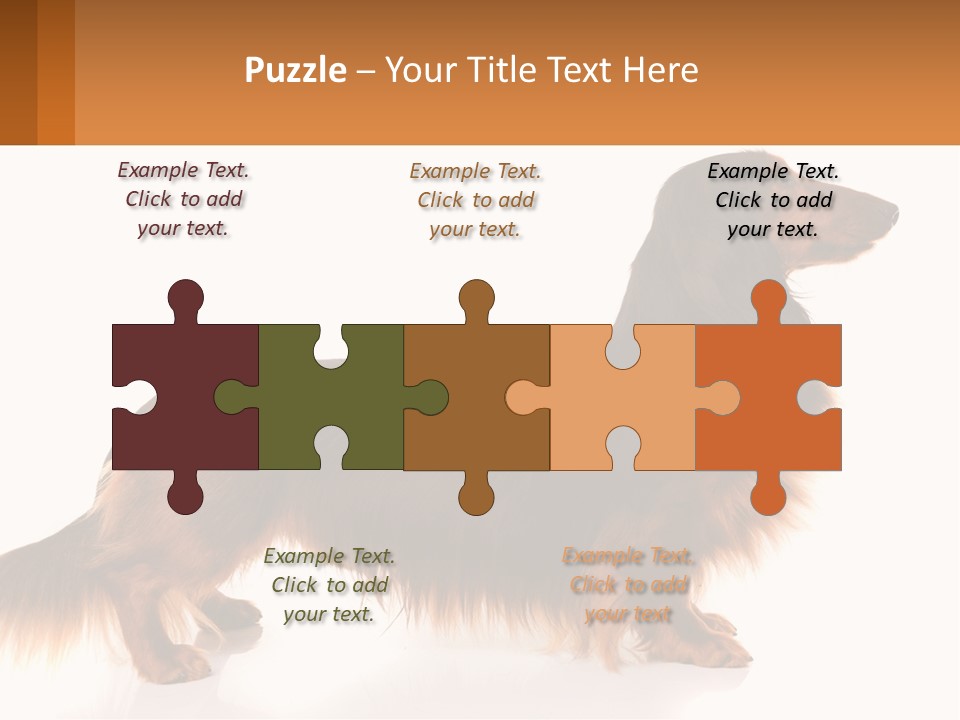 A Brown And Black Dog Standing Next To A Sign PowerPoint Template