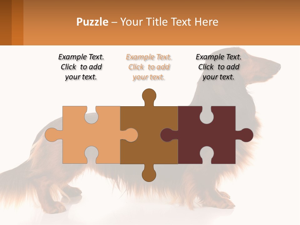 A Brown And Black Dog Standing Next To A Sign PowerPoint Template