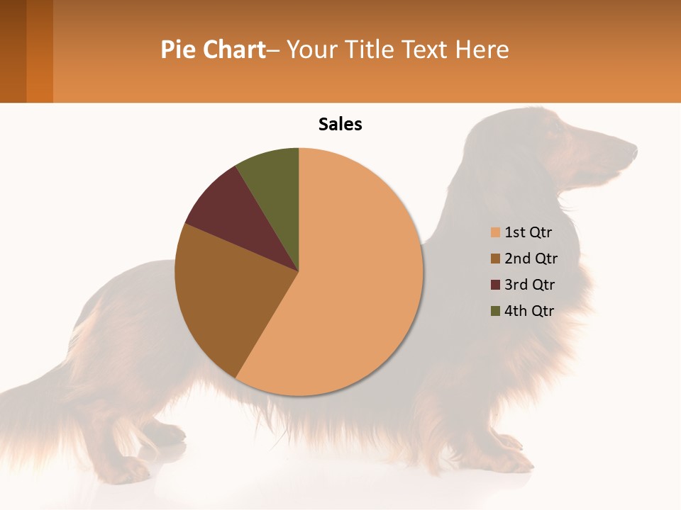 A Brown And Black Dog Standing Next To A Sign PowerPoint Template