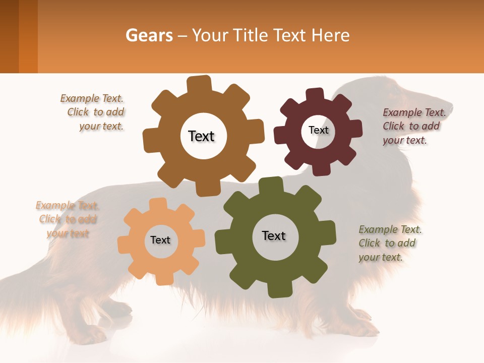 A Brown And Black Dog Standing Next To A Sign PowerPoint Template