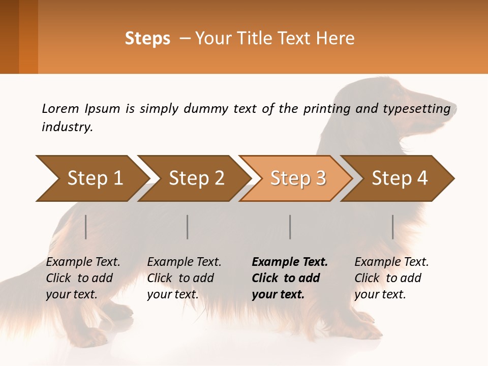 A Brown And Black Dog Standing Next To A Sign PowerPoint Template