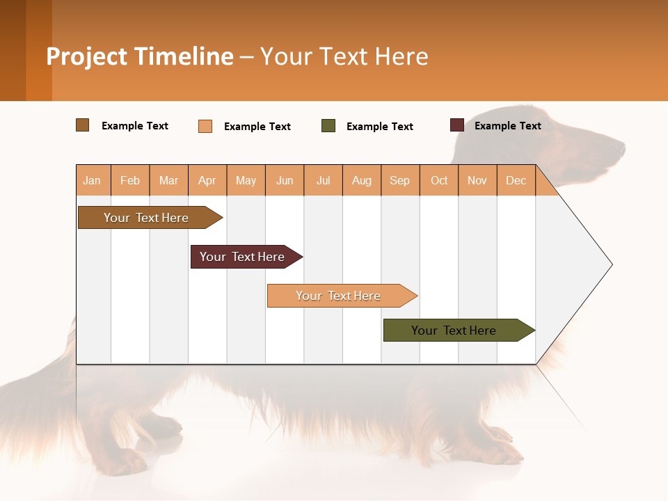 A Brown And Black Dog Standing Next To A Sign PowerPoint Template