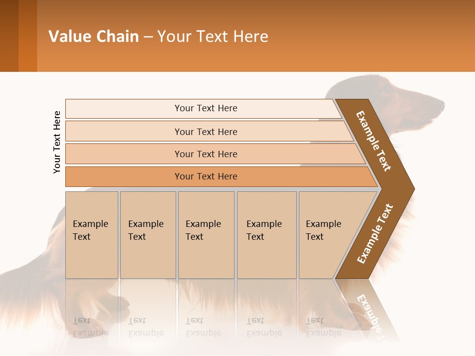 A Brown And Black Dog Standing Next To A Sign PowerPoint Template