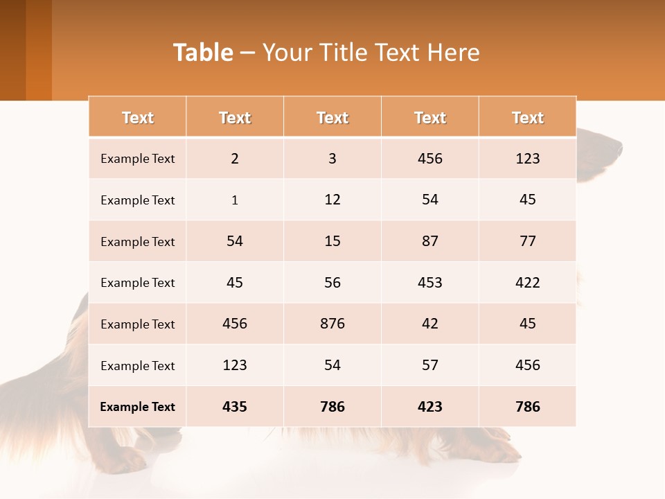 A Brown And Black Dog Standing Next To A Sign PowerPoint Template