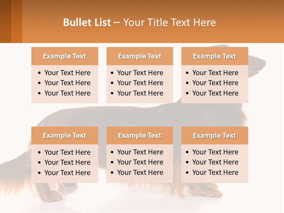 A Brown And Black Dog Standing Next To A Sign PowerPoint Template