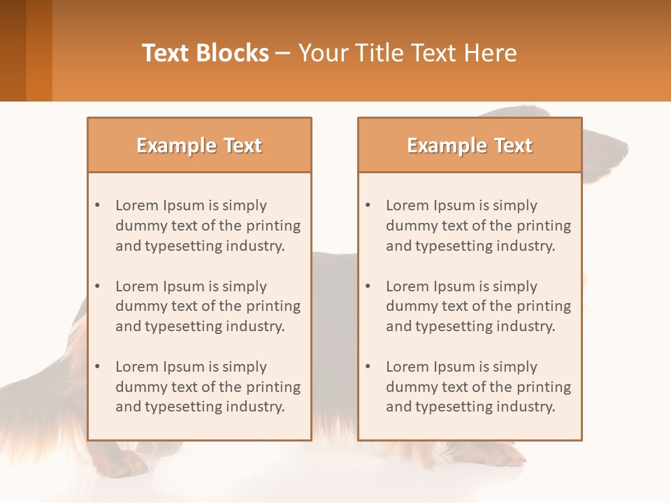 A Brown And Black Dog Standing Next To A Sign PowerPoint Template