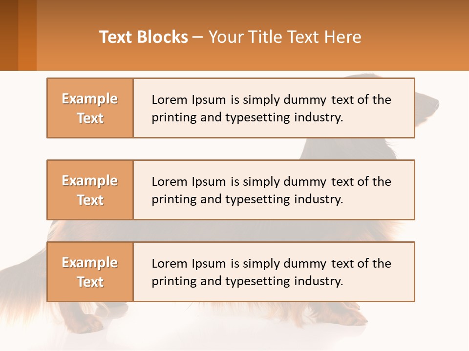 A Brown And Black Dog Standing Next To A Sign PowerPoint Template