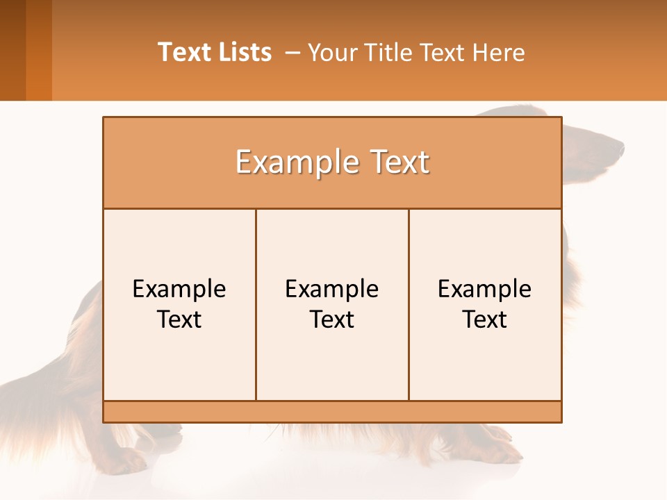 A Brown And Black Dog Standing Next To A Sign PowerPoint Template