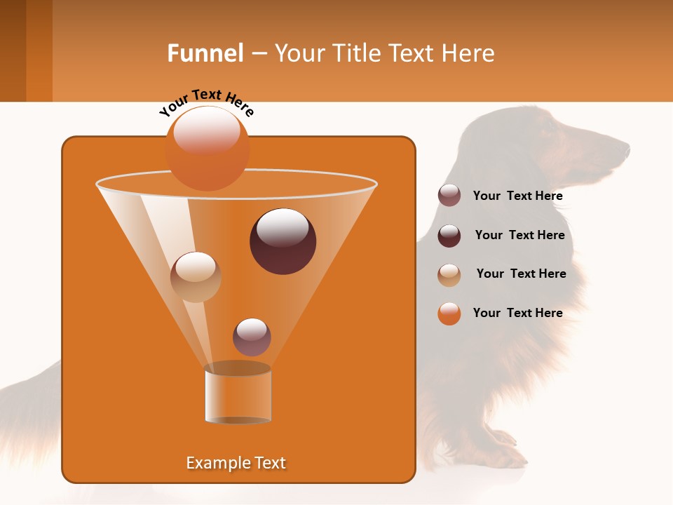 A Brown And Black Dog Standing Next To A Sign PowerPoint Template