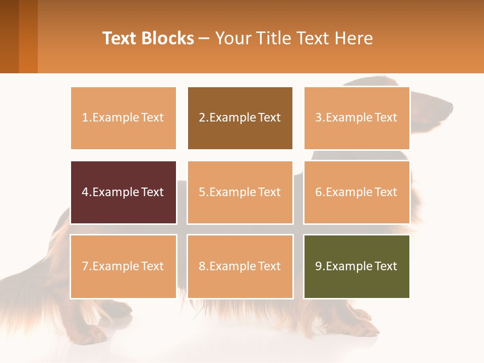 A Brown And Black Dog Standing Next To A Sign PowerPoint Template