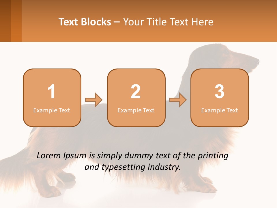 A Brown And Black Dog Standing Next To A Sign PowerPoint Template