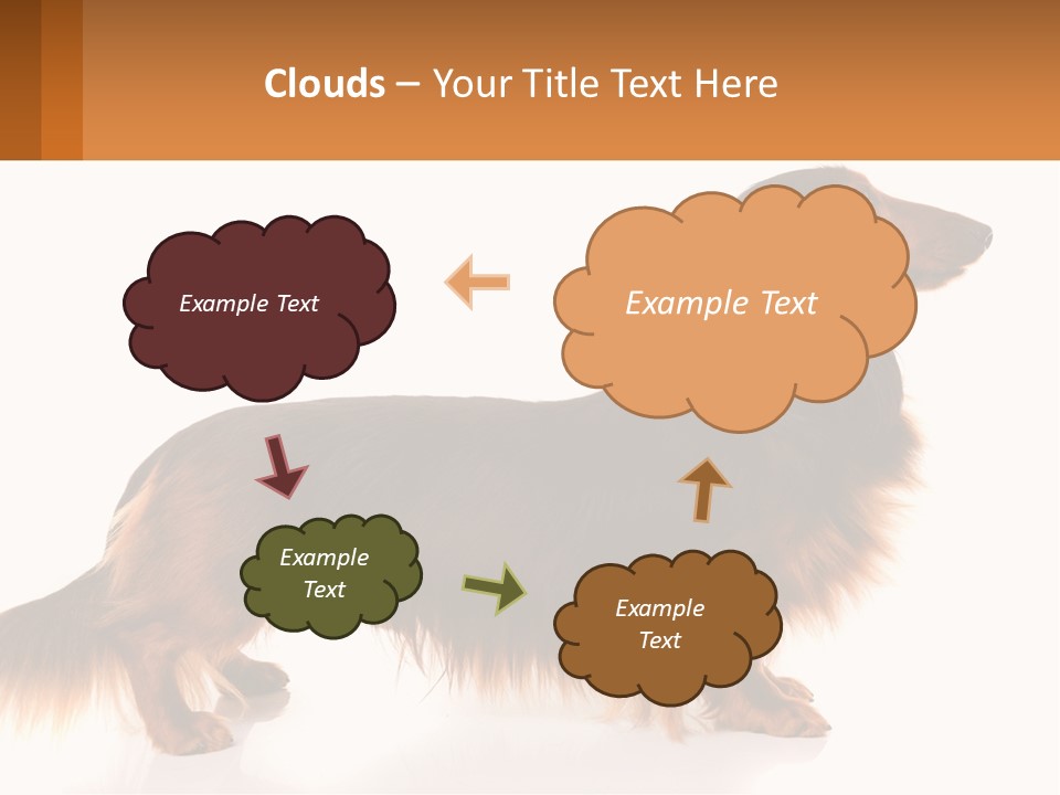 A Brown And Black Dog Standing Next To A Sign PowerPoint Template