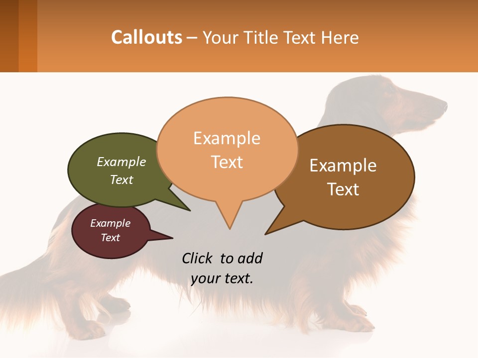 A Brown And Black Dog Standing Next To A Sign PowerPoint Template