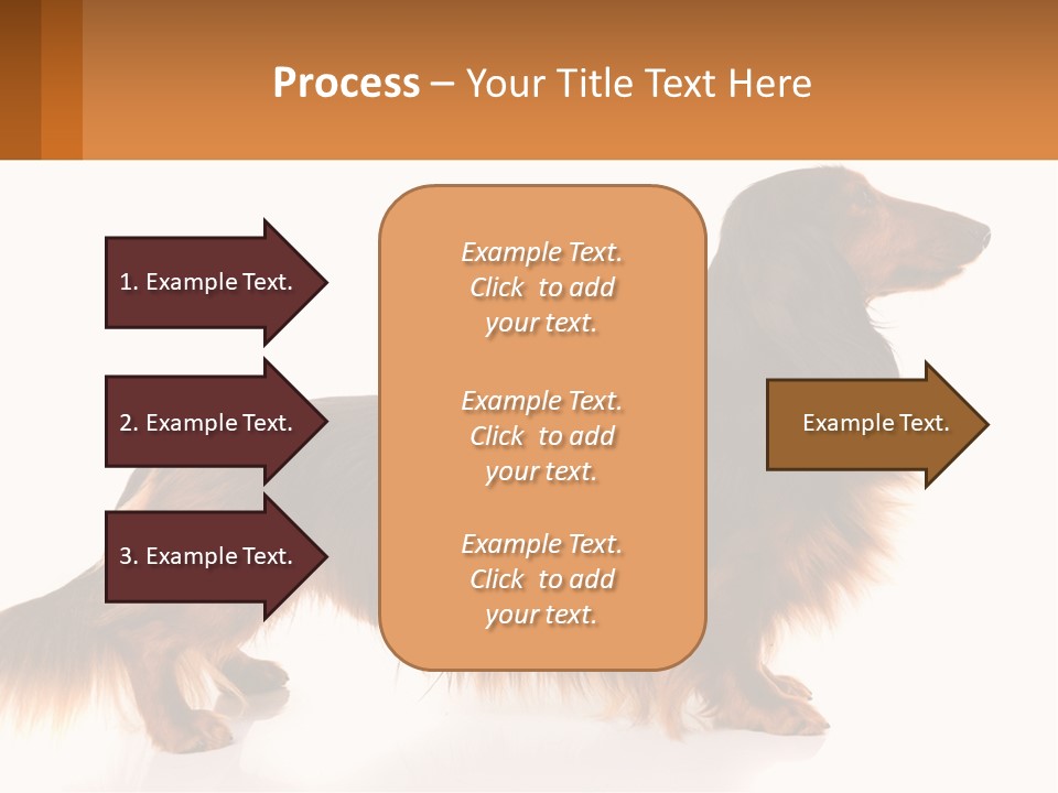 A Brown And Black Dog Standing Next To A Sign PowerPoint Template
