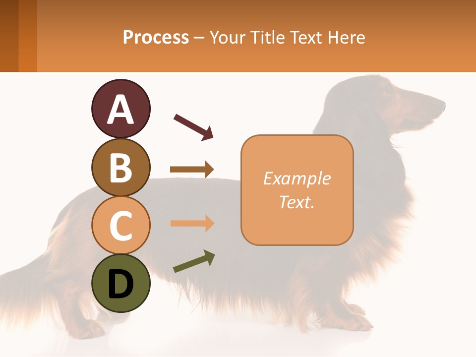 A Brown And Black Dog Standing Next To A Sign PowerPoint Template