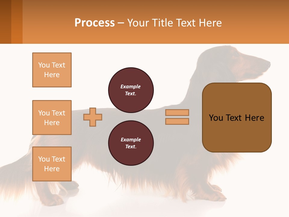 A Brown And Black Dog Standing Next To A Sign PowerPoint Template