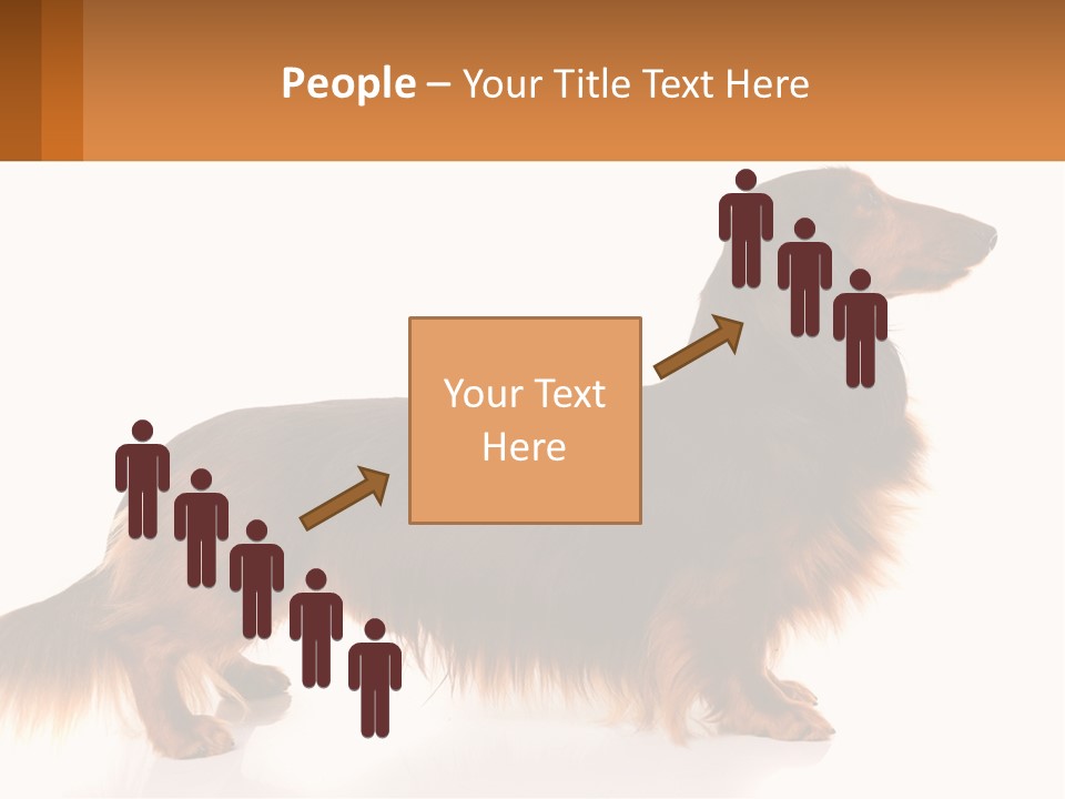 A Brown And Black Dog Standing Next To A Sign PowerPoint Template