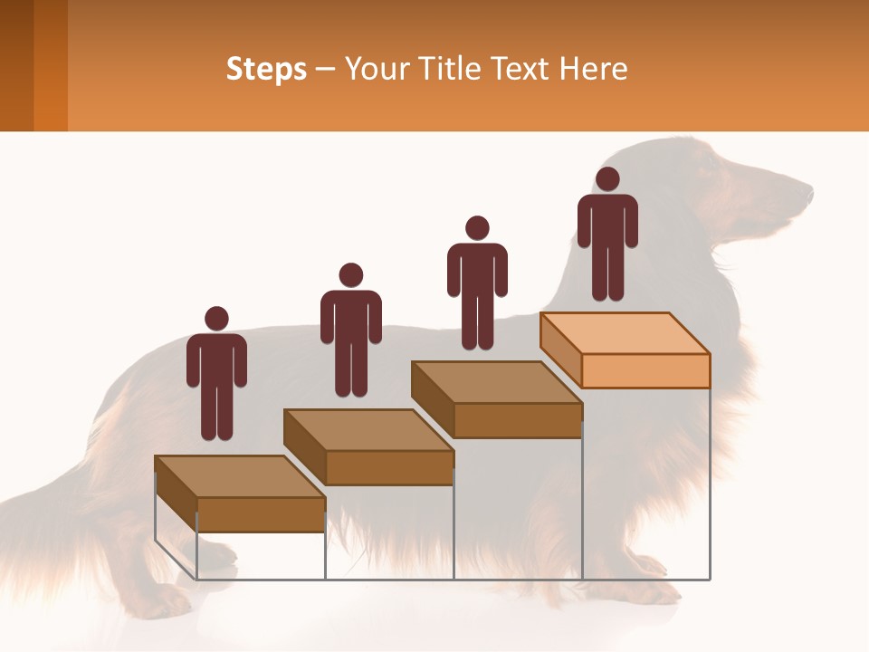 A Brown And Black Dog Standing Next To A Sign PowerPoint Template