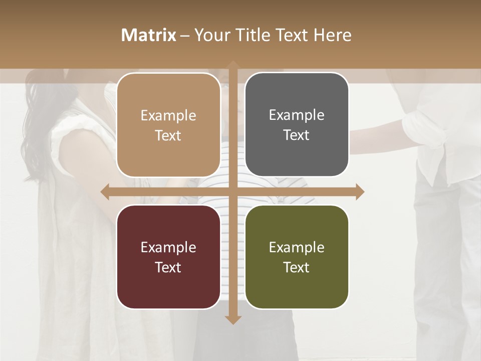 A Young Boy Is Getting His Hair Cut By A Woman PowerPoint Template