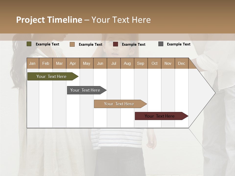 A Young Boy Is Getting His Hair Cut By A Woman PowerPoint Template