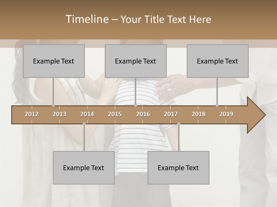 A Young Boy Is Getting His Hair Cut By A Woman PowerPoint Template