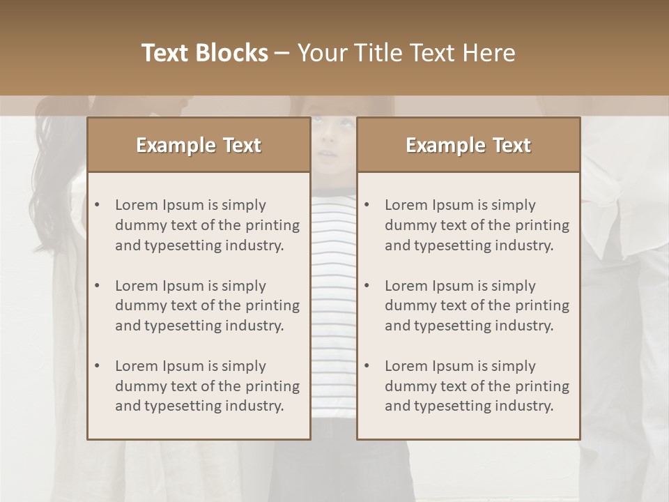 A Young Boy Is Getting His Hair Cut By A Woman PowerPoint Template