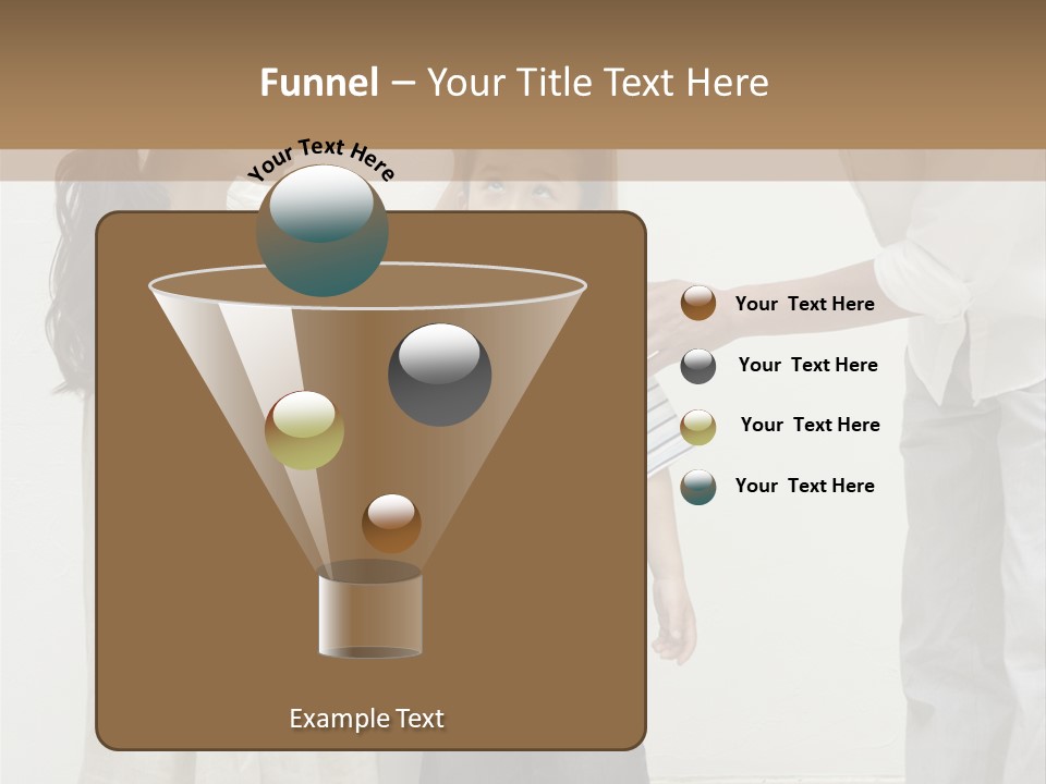 A Young Boy Is Getting His Hair Cut By A Woman PowerPoint Template