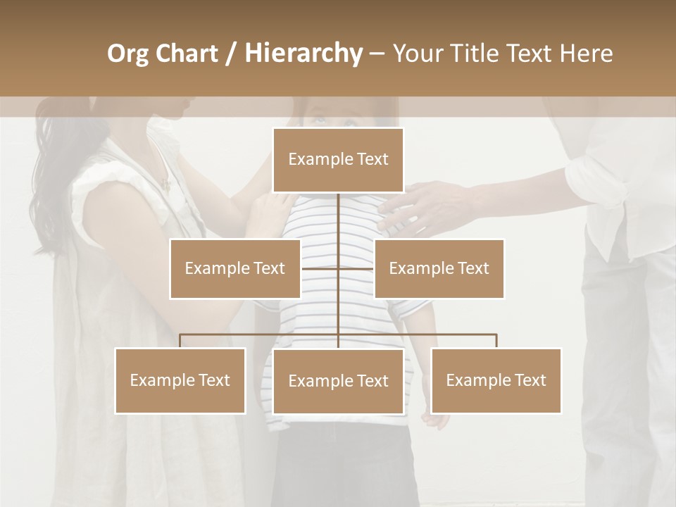A Young Boy Is Getting His Hair Cut By A Woman PowerPoint Template