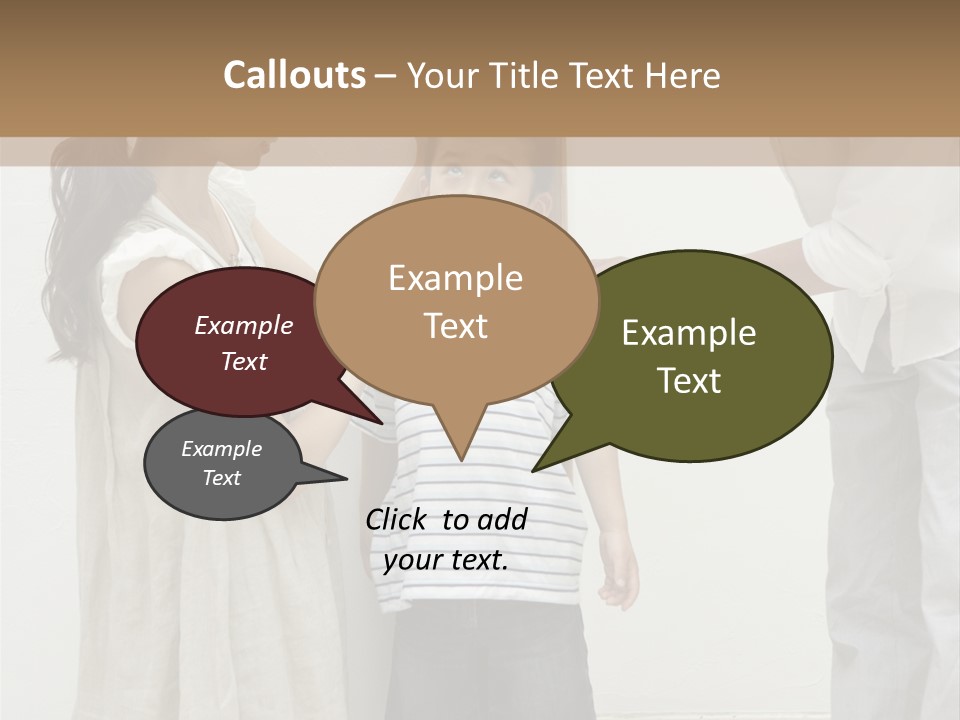 A Young Boy Is Getting His Hair Cut By A Woman PowerPoint Template