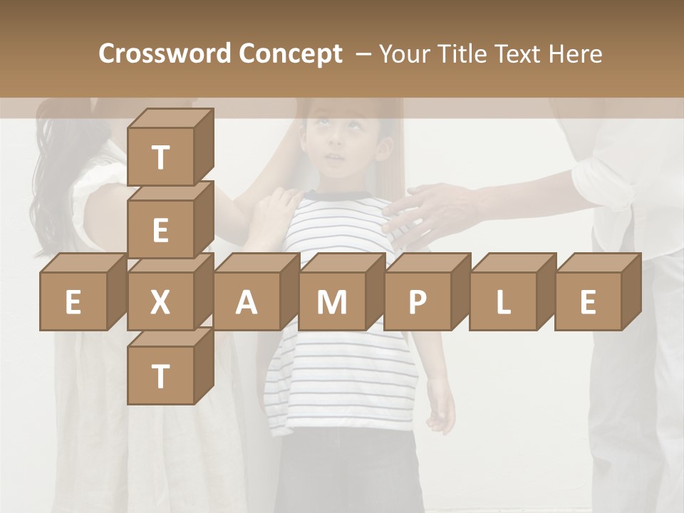 A Young Boy Is Getting His Hair Cut By A Woman PowerPoint Template